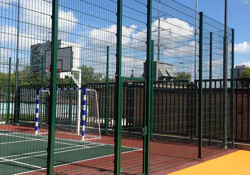 2Д забор для футбольной площадки в Омске