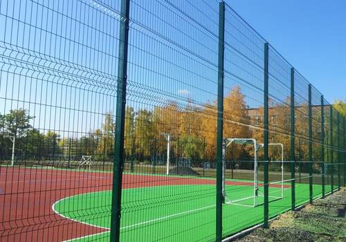 3Д забор для футбольной площадки в Омске