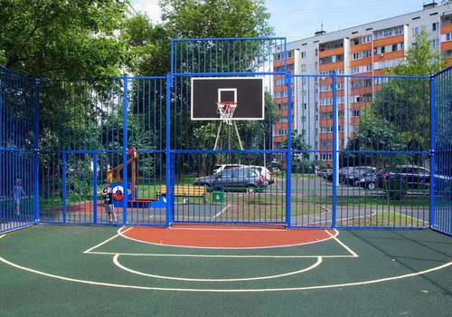Забор Protect для баскетбольной площадки в Омске